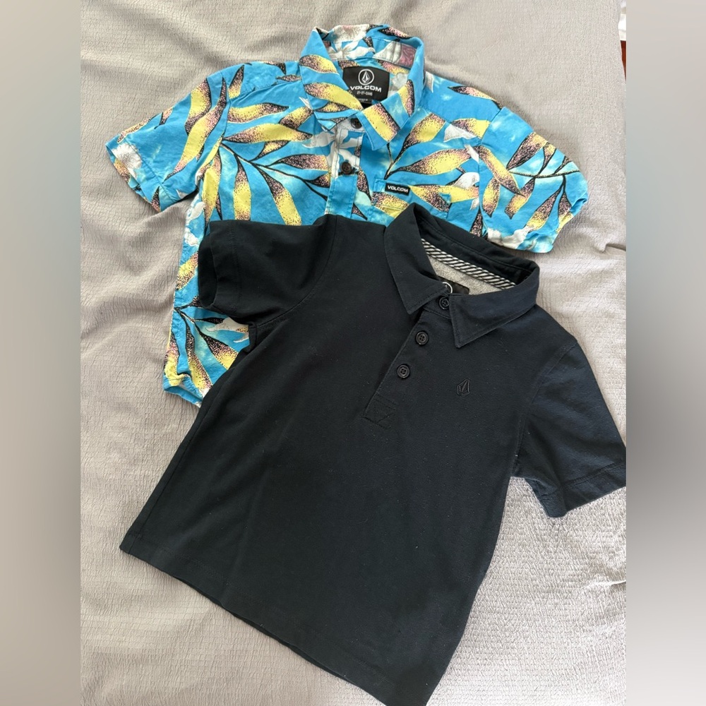 Two 2T Volcom boys shirts.